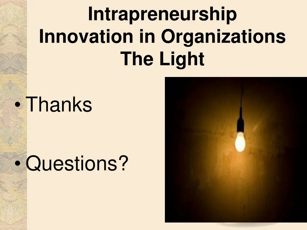 intrapreneurship innovation in organizations