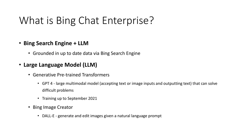 what is bing chat enterprise