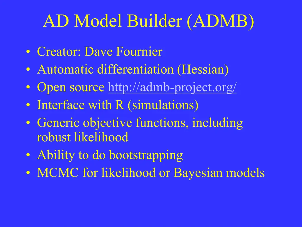ad model builder admb