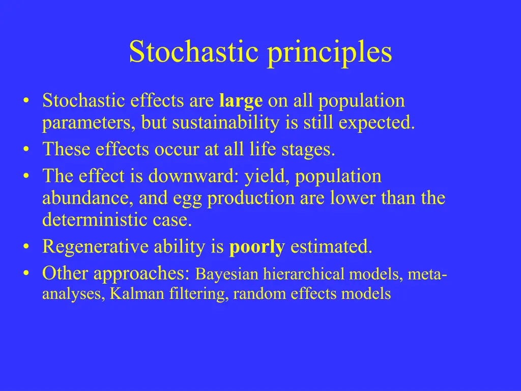 stochastic principles