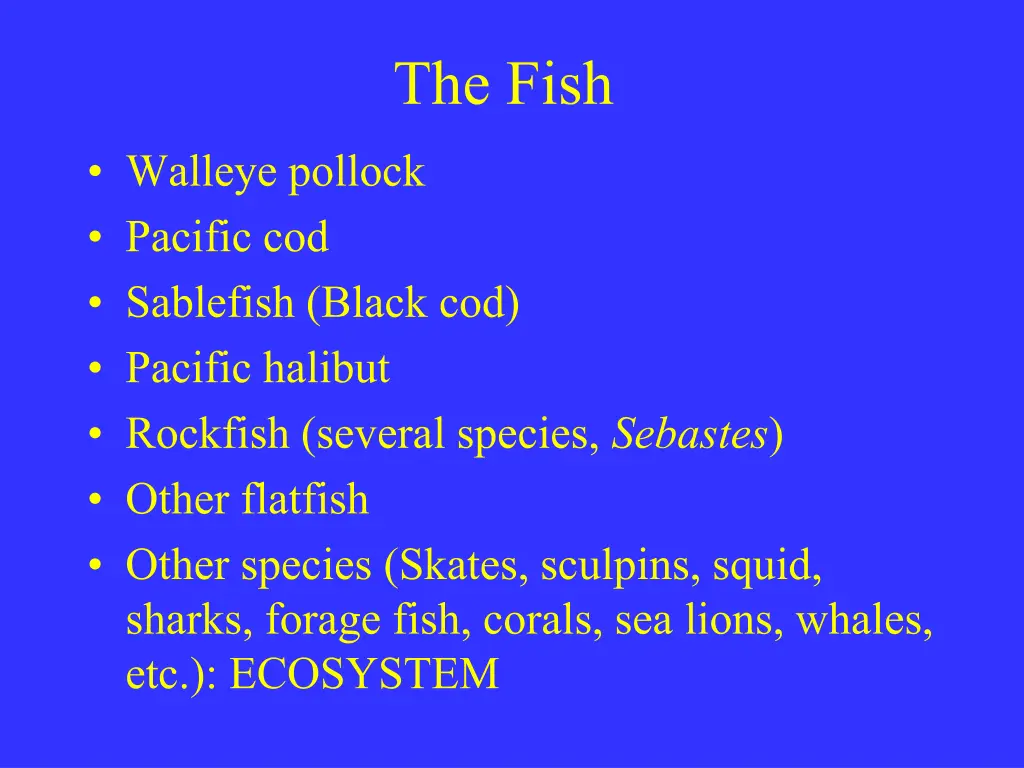 the fish
