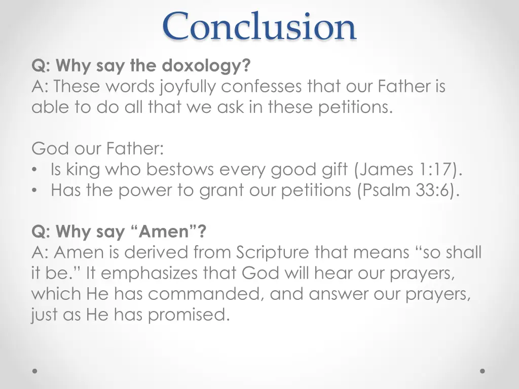 conclusion 1