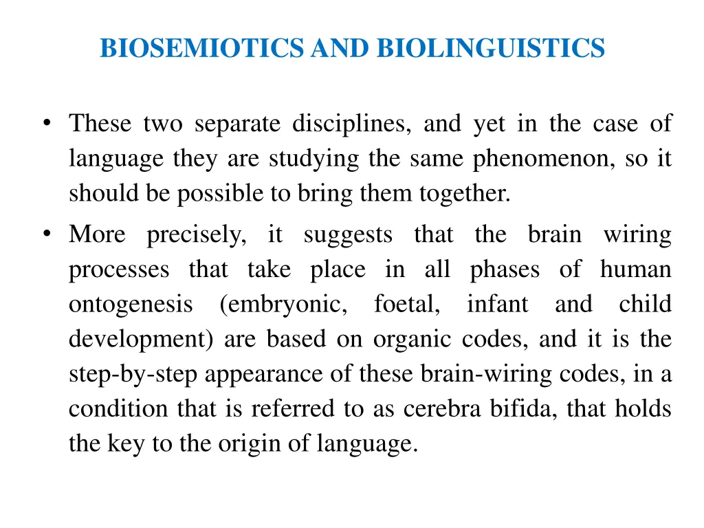 biosemiotics and biolinguistics