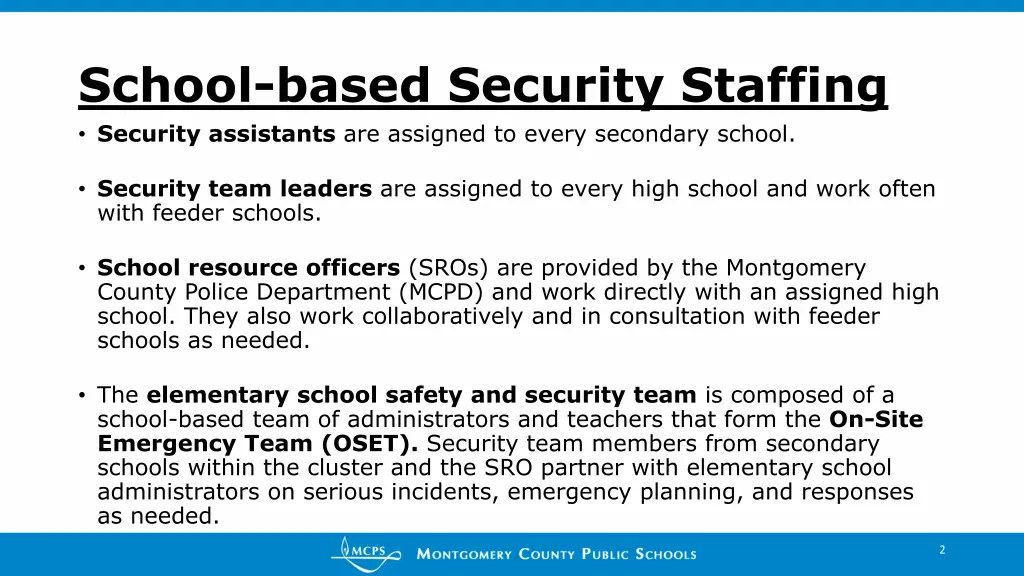 school based security staffing security