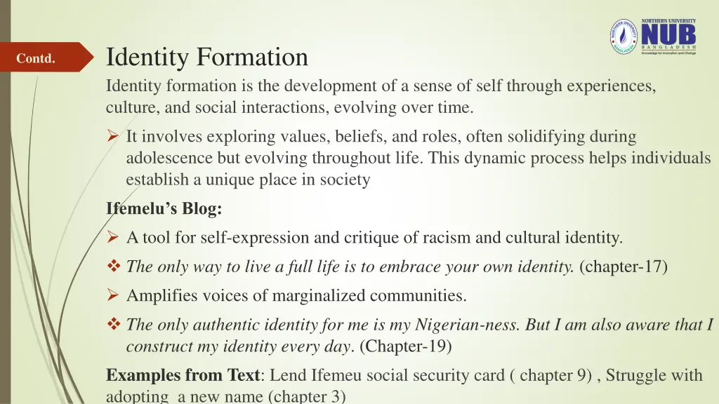 identity formation identity formation