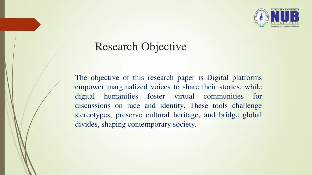 research objective