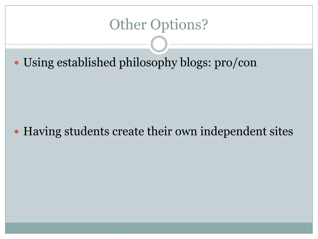other options
