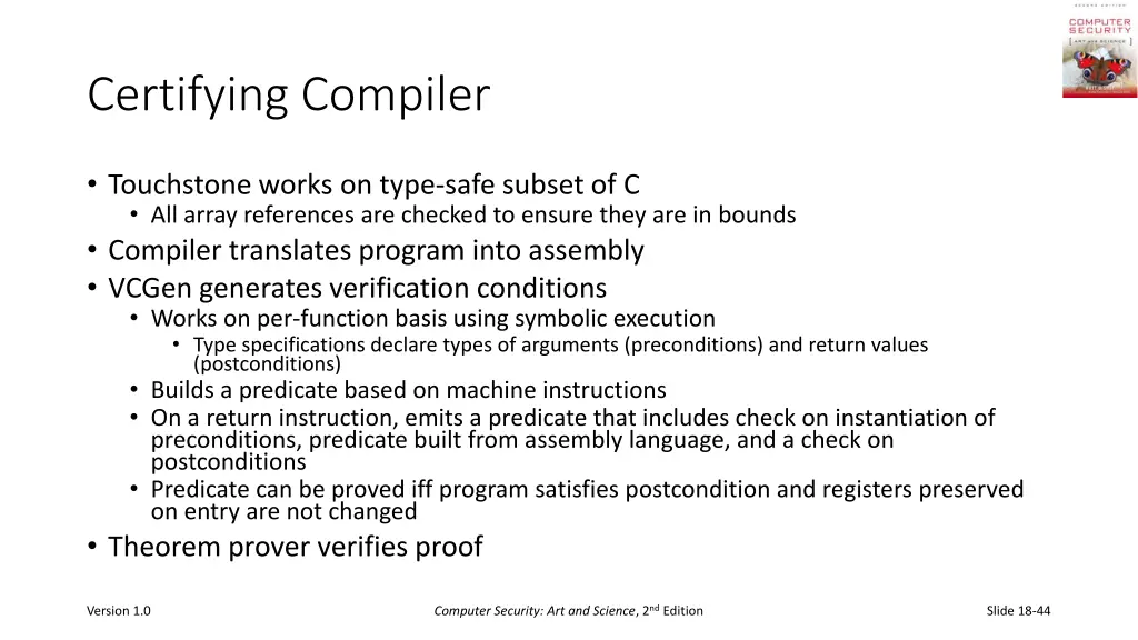 certifying compiler