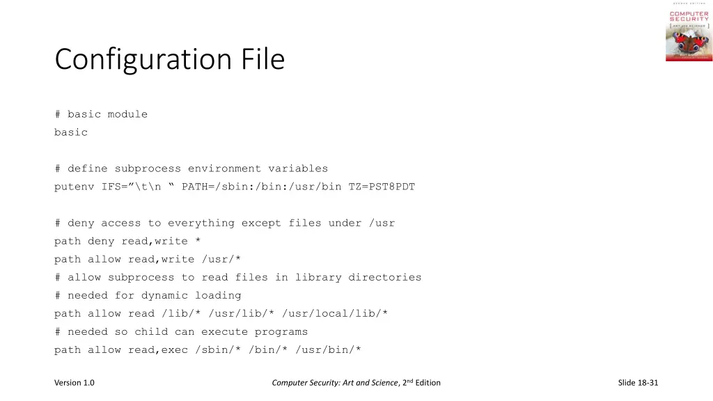 configuration file