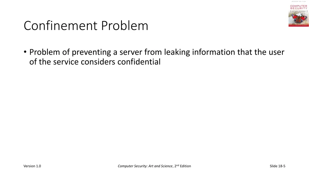 confinement problem 1