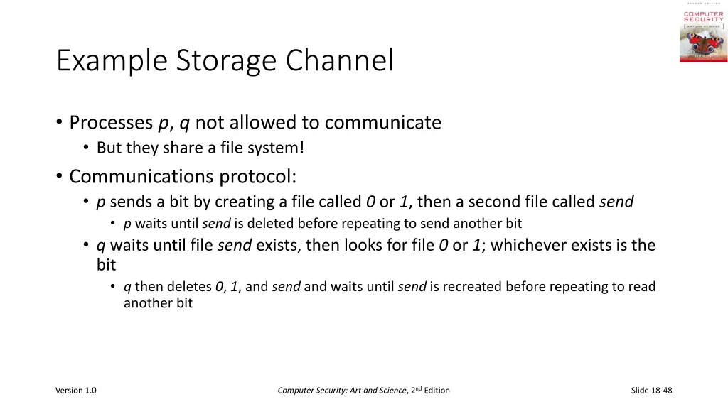 example storage channel