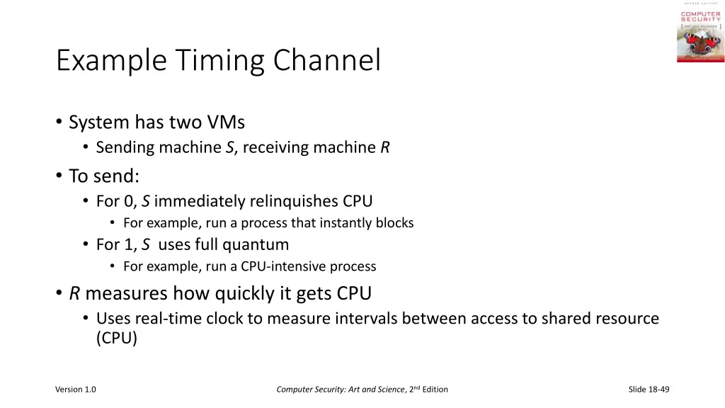 example timing channel