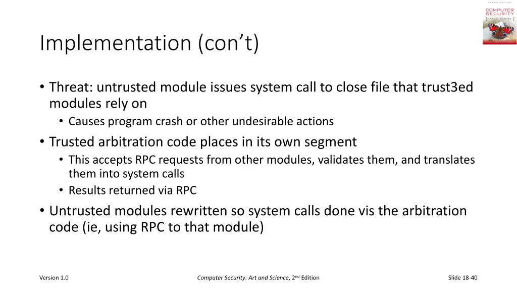 implementation con t