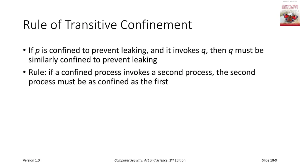 rule of transitive confinement