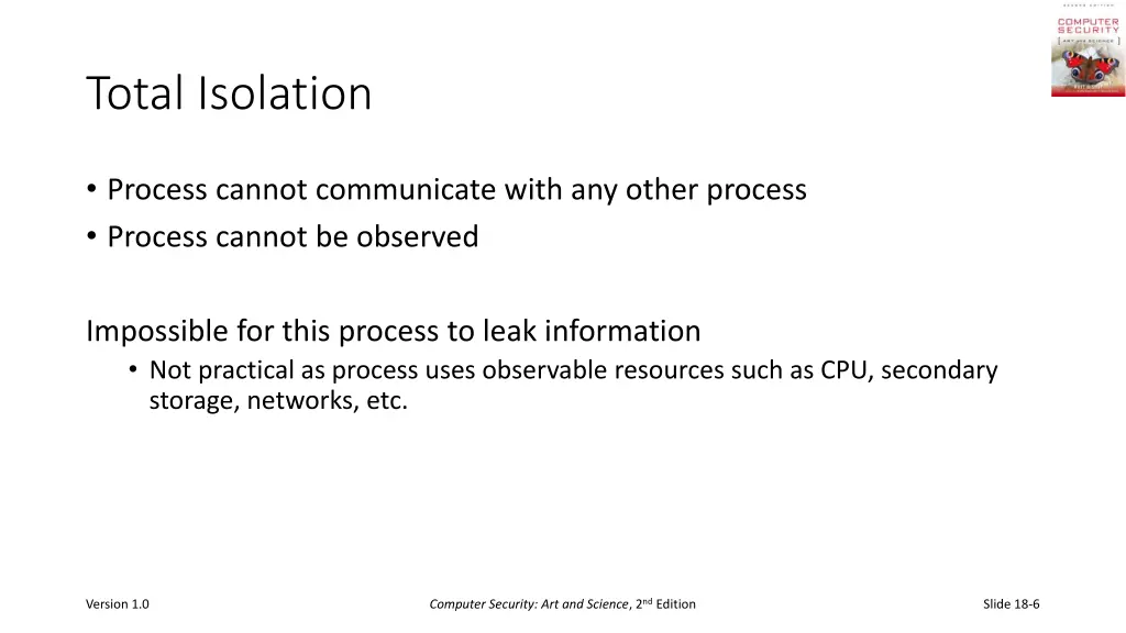 total isolation