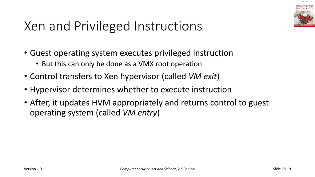 xen and privileged instructions