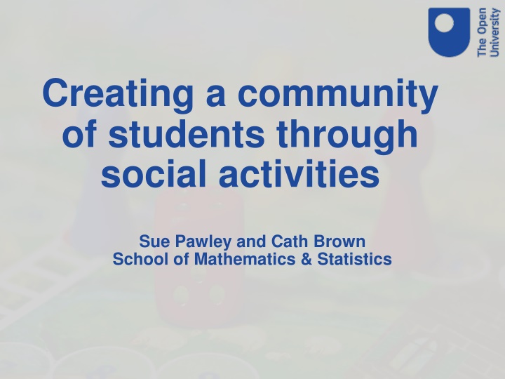 creating a community of students through social