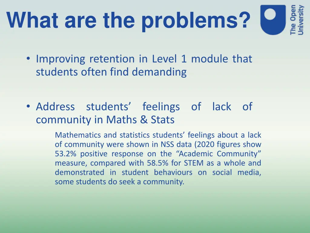 what are the problems