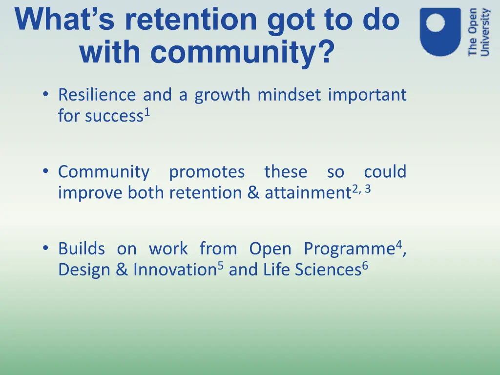 what s retention got to do with community