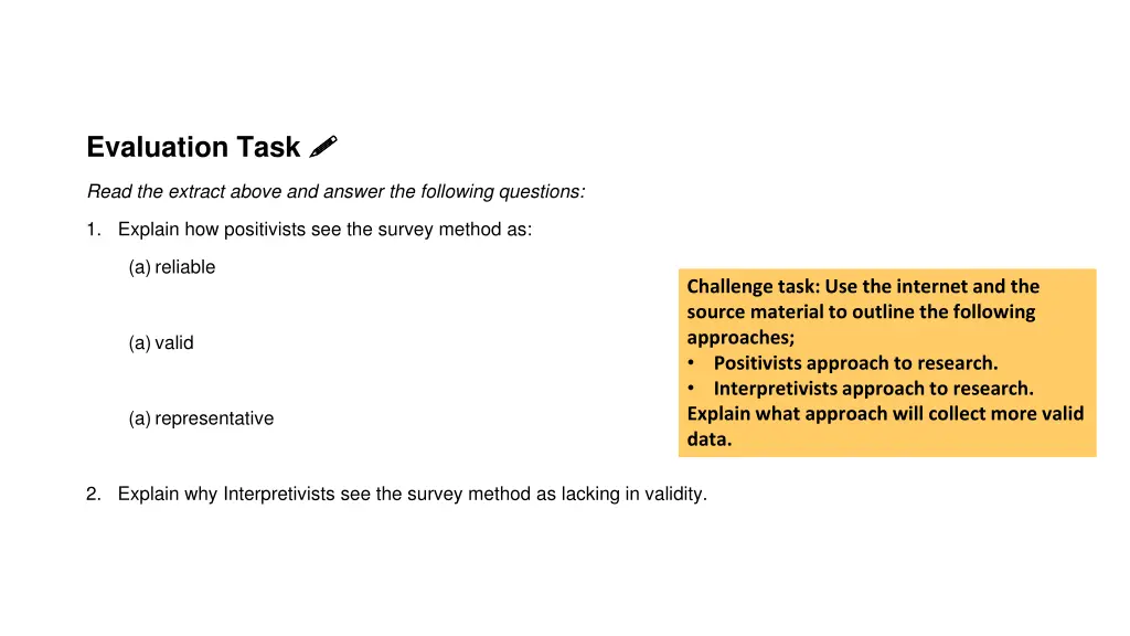 evaluation task 1