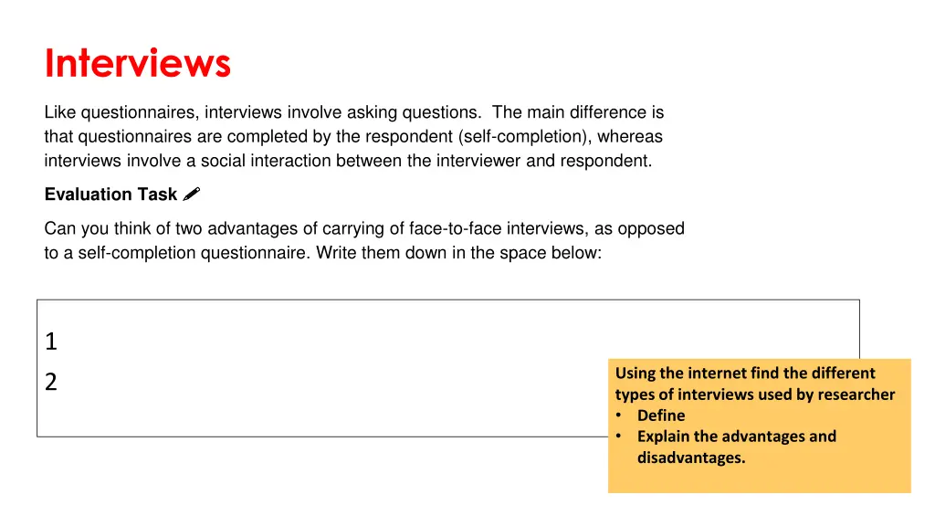 interviews