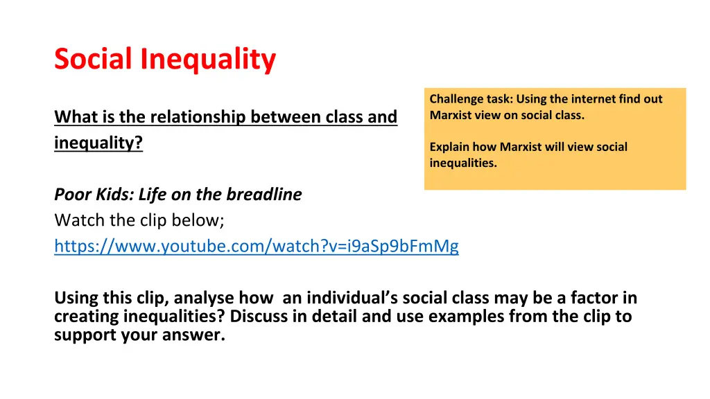social inequality