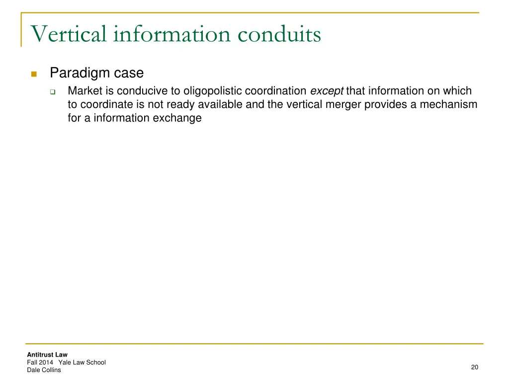 vertical information conduits 1