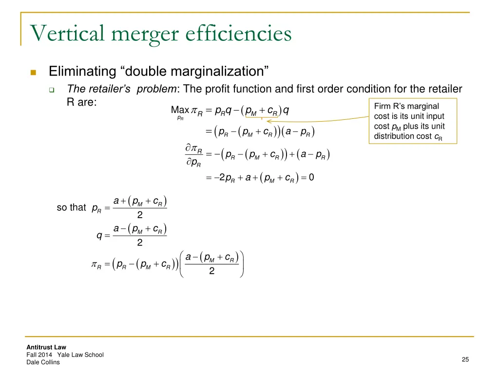 vertical merger efficiencies 1