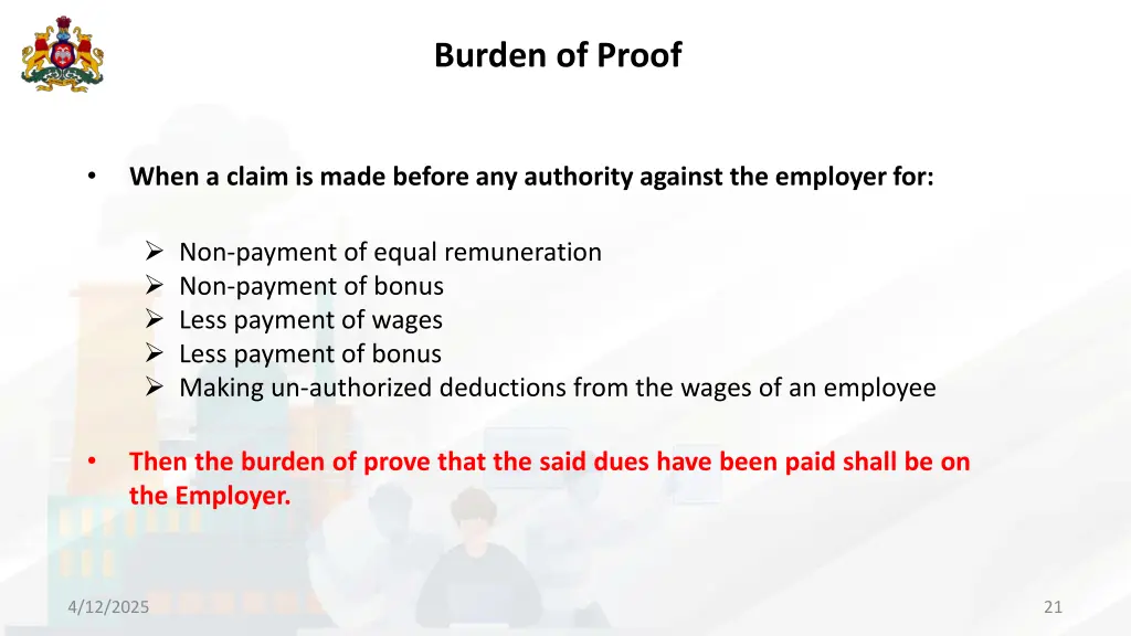 burden of proof