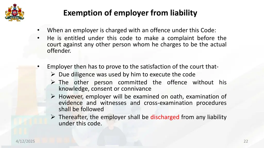 exemption of employer from liability