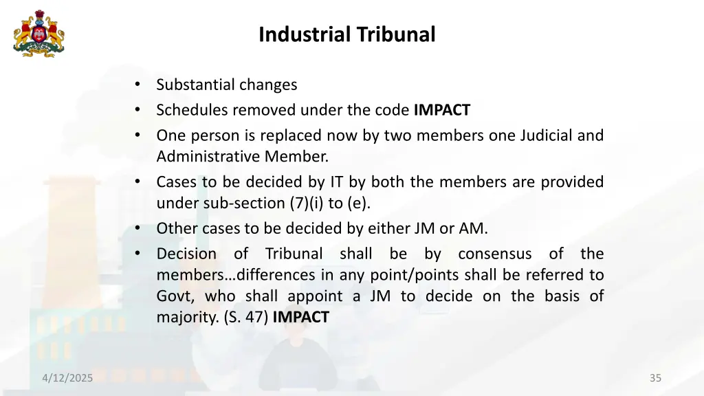 industrial tribunal