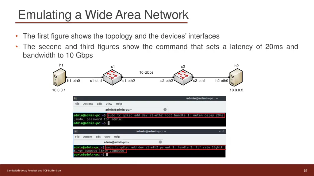 emulating a wide area network
