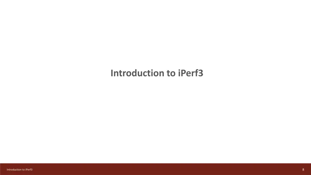 introduction to iperf3