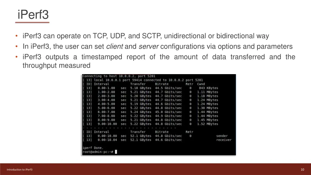 iperf3 1