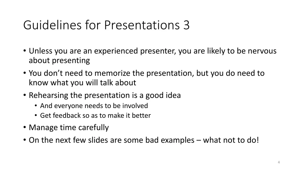 guidelines for presentations 3