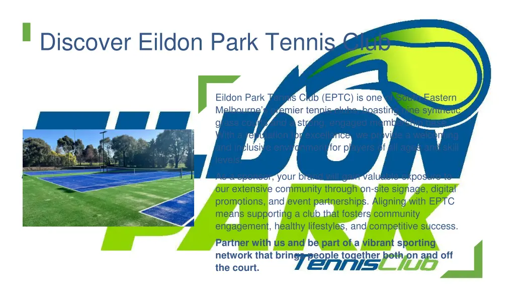 discover eildon park tennis club