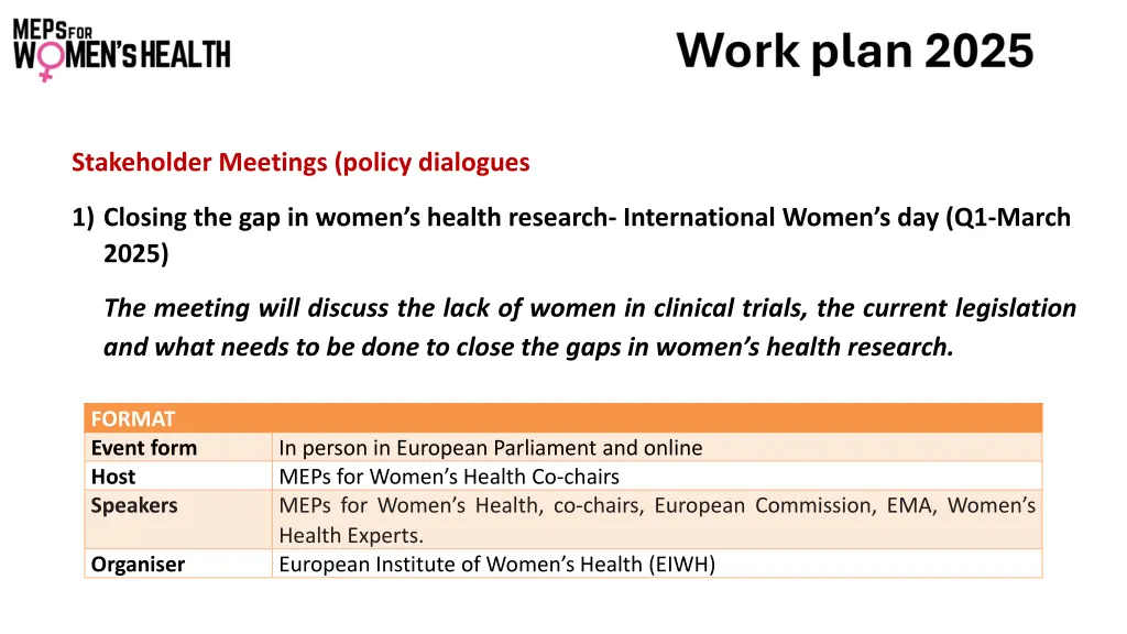 stakeholder meetings policy dialogues