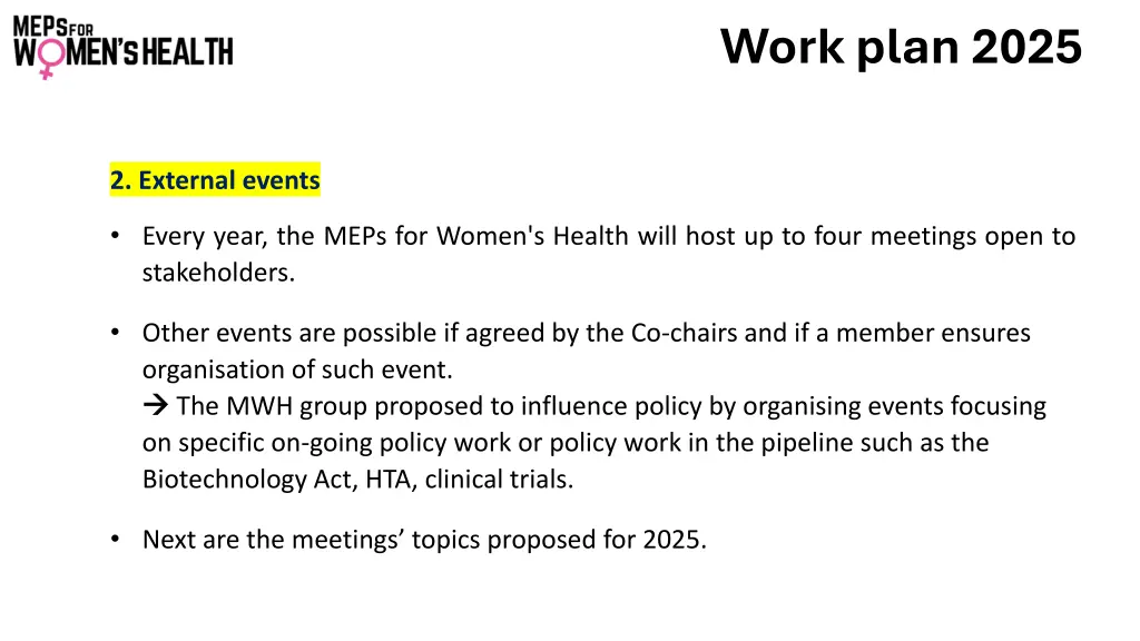 work plan 2025 3