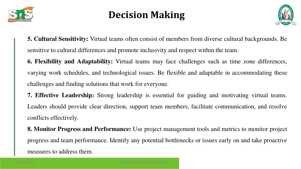 decision making
