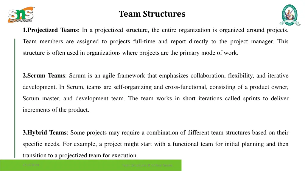 team structures 1