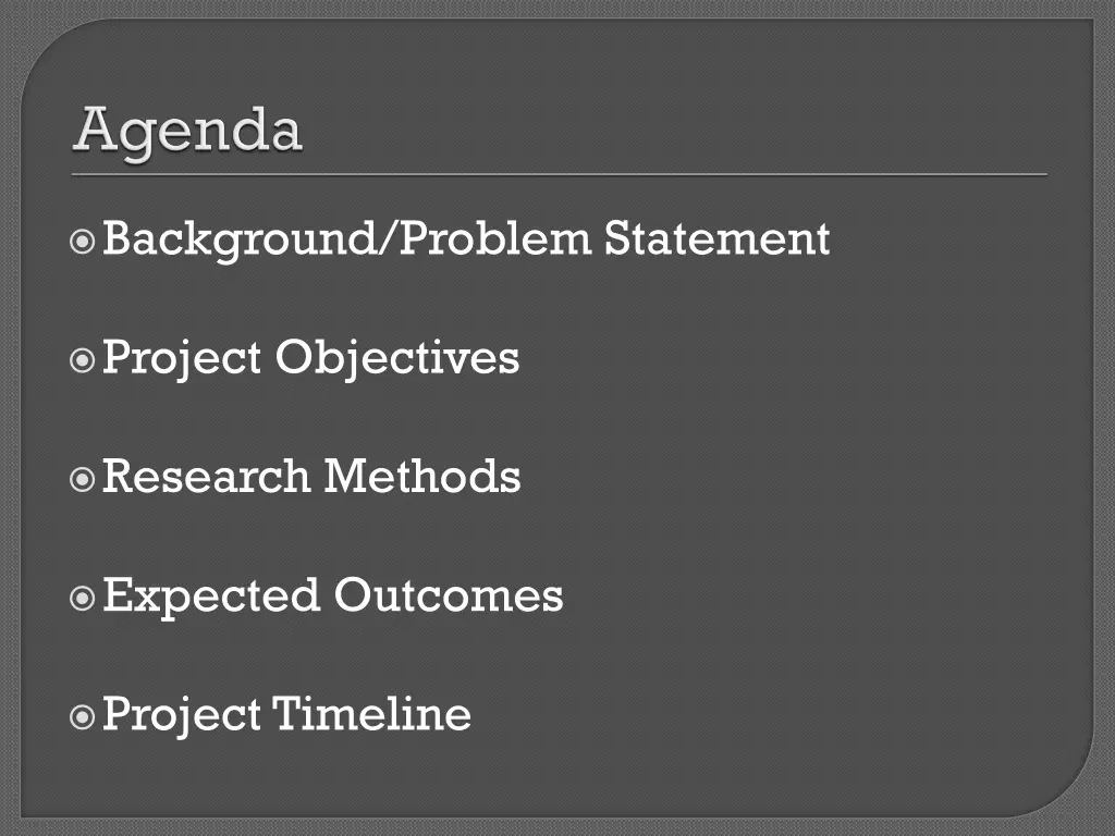 background problem statement
