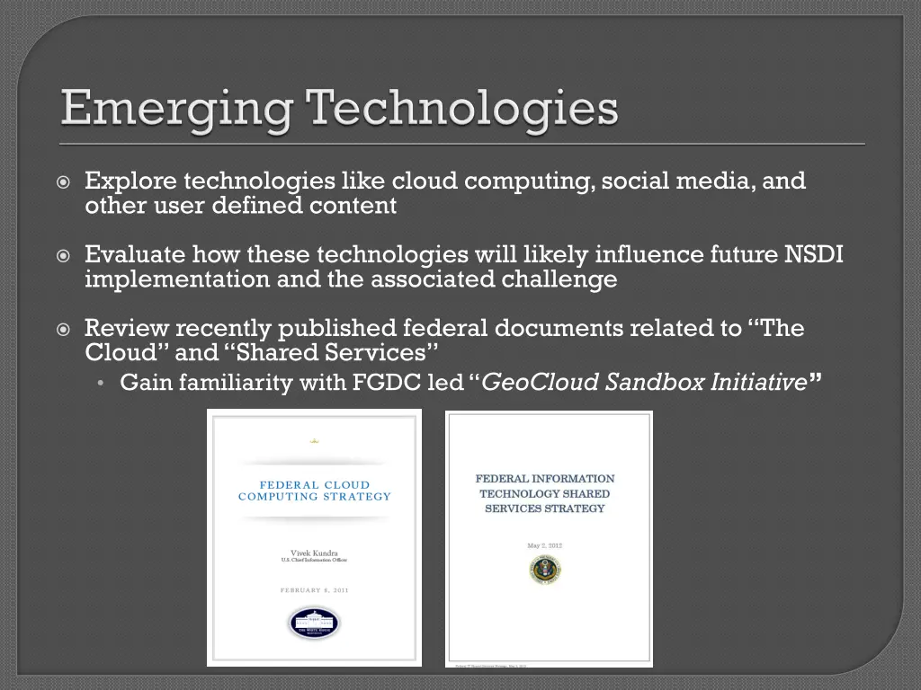 explore technologies like cloud computing social