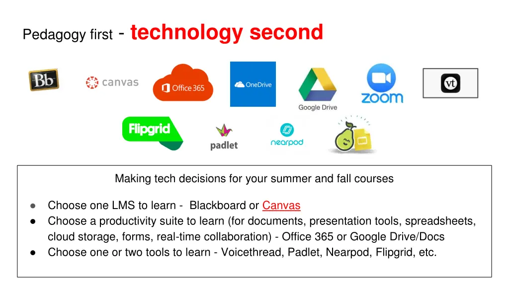 pedagogy first technology second 1