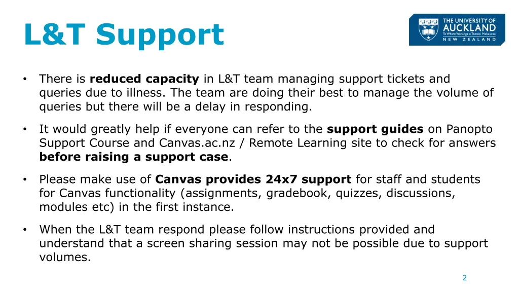 l t support