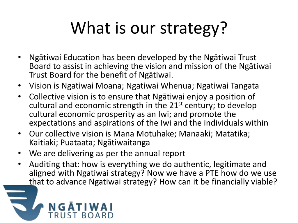 what is our strategy