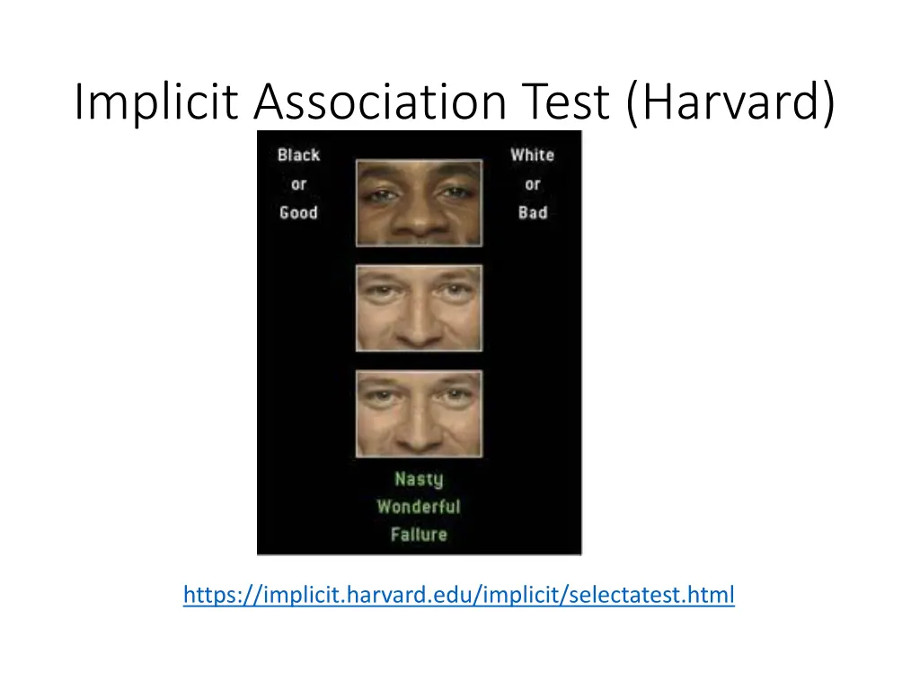 implicit association test harvard