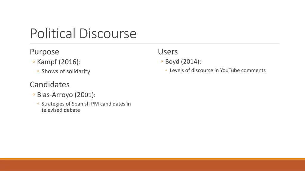 political discourse
