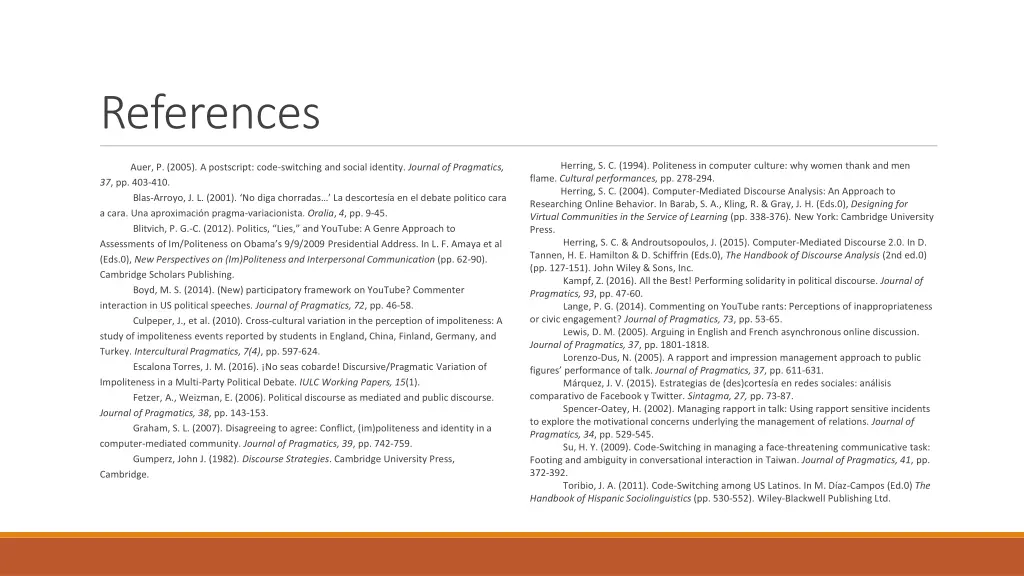 references