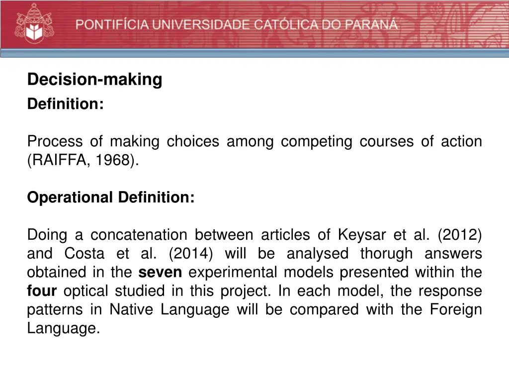 decision making definition