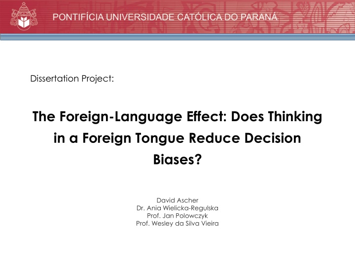 dissertation project